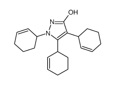 2,3,4-tri(cyclohex-2-en-1-yl)-1H-pyrazol-5-one Structure