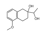 2-(1-hydroxyethyl)-5-methoxy-1,2,3,4-tetrahydronaphth-2-ol结构式