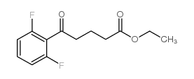 ETHYL 5-(2,6-DIFLUOROPHENYL)-5-OXOVALERATE结构式