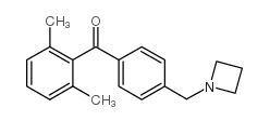 4'-AZETIDINOMETHYL-2,6-DIMETHYLBENZOPHENONE结构式