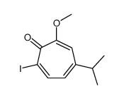 7-iodo-2-methoxy-4-propan-2-ylcyclohepta-2,4,6-trien-1-one结构式
