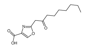 2-(2-oxononyl)-1,3-oxazole-4-carboxylic acid结构式