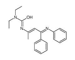 1,1-diethyl-3-(4-phenyl-4-phenyliminobut-2-en-2-yl)urea Structure