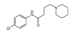 N-(4-chlorophenyl)-4-piperidin-1-ylbutanamide Structure