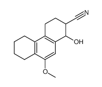 1-hydroxy-9-methoxy-1,2,3,4,5,6,7,8-octahydrophenanthrene-2-carbonitrile结构式