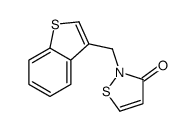 2-(1-benzothiophen-3-ylmethyl)-1,2-thiazol-3-one结构式