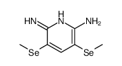 3,5-bis(methylselanyl)pyridine-2,6-diamine结构式