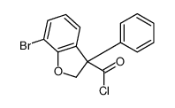 7-bromo-3-phenyl-2H-1-benzofuran-3-carbonyl chloride Structure