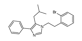 1-[2-(2-bromophenyl)ethyl]-5-(2-methylpropyl)-4-phenylimidazole Structure