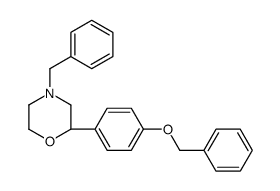 (2S)-4-benzyl-2-(4-phenylmethoxyphenyl)morpholine结构式