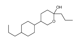2-propyl-5-(4-propylcyclohexyl)oxan-2-ol结构式