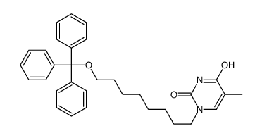 5-methyl-1-(8-trityloxyoctyl)pyrimidine-2,4-dione Structure