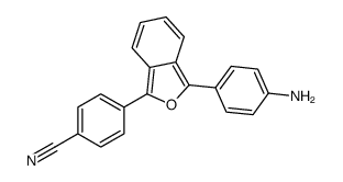 4-[3-(4-aminophenyl)-2-benzofuran-1-yl]benzonitrile结构式