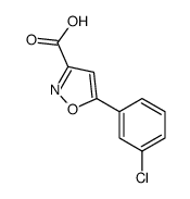 5-(3-Chlorophenyl)-1,2-oxazole-3-carboxylic acid图片