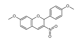 7-methoxy-2-(4-methoxyphenyl)-3-nitro-2H-chromene Structure