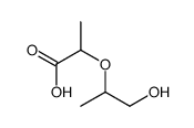 2-(1-hydroxypropan-2-yloxy)propanoic acid结构式