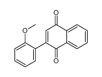 2-(2-methoxyphenyl)naphthalene-1,4-dione结构式
