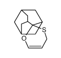 adamantane-2-spiro-2'-(1'-oxa-3'-thiacyclohex-5'-ene)结构式