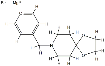 4-[8-(1,4-Dioxa-8-azaspiro[4.5]decyl)methyl]phenylmagnesium bromide 0.25 M in Tetrahydrofuran结构式