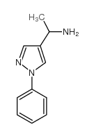 1-(1-phenylpyrazol-4-yl)ethanamine Structure