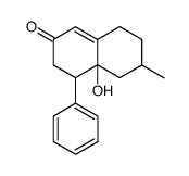 7-Methyl-1-phenyl-Δ4-10-octalol-(9)-on-(3)结构式