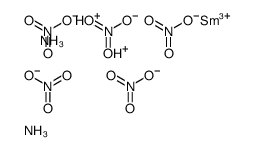 diazanium,samarium(3+),pentanitrate Structure