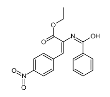 ethyl 2-benzamido-3-(4-nitrophenyl)prop-2-enoate结构式