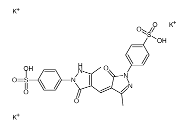 4,4''-Bis-[3-methyl-1-(4-sulfophenyl)-2-pyrazoline-5-one]-methine oxonole tr structure