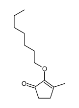 2-(heptyloxy)-3-methylcyclopent-2-en-1-one结构式
