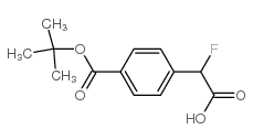 2-fluoro-2-[4-[(2-methylpropan-2-yl)oxycarbonyl]phenyl]acetic acid Structure
