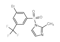 1-((3-Bromo-5-(trifluoromethyl)phenyl)sulfonyl)-2-methyl-1H-imidazole Structure