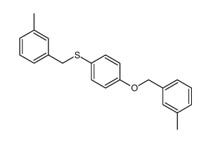 1-methyl-3-[[4-[(3-methylphenyl)methoxy]phenyl]sulfanylmethyl]benzene结构式