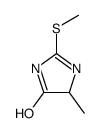 4-methyl-2-methylsulfanyl-1,4-dihydroimidazol-5-one结构式