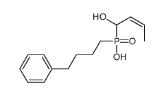 1-hydroxybut-2-enyl(4-phenylbutyl)phosphinic acid结构式