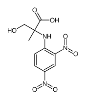 N-(2,4-Dinitrophenyl)-2-methylserine结构式