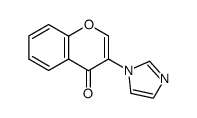 3-(1H-imidazol-1-yl)-4H-1-benzopyran-4-one结构式