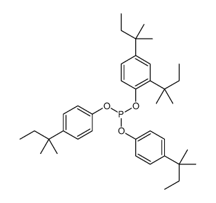 [2,4-bis(2-methylbutan-2-yl)phenyl] bis[4-(2-methylbutan-2-yl)phenyl] phosphite结构式