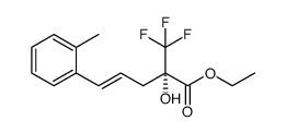 ethyl (2S,E)-2-(trifluoromethyl)-2-hydroxy-5-(2-methylphenyl)pent-4-enoate结构式