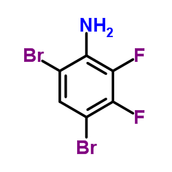 4,6-Dibromo-2,3-difluoroaniline Structure