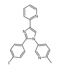 2-(2-(4-iodophenyl)-1-(6-methylpyridin-3-yl)-1H-imidazol-4-yl)pyridine结构式