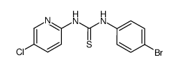 N-(4-bromo-phenyl)-N'-(5-chloro-[2]pyridyl)-thiourea结构式