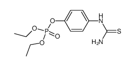 phosphoric acid diethyl ester-(4-thioureido-phenyl ester) Structure