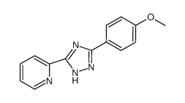 2-(5-(4-methoxyphenyl)-2H-1,2,4-triazol-3-yl)pyridine结构式