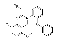 N-[(2,5-dimethoxyphenyl)methyl]-2-fluoranyl-N-(2-phenoxyphenyl)acetamide结构式