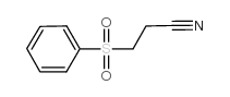 Propanenitrile,3-(phenylsulfonyl)- Structure