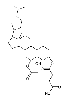 5α-Cholestane-3β,5,6β-triol 6-acetate 3-(hydrogen succinate)结构式