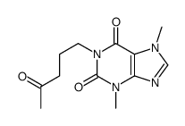 3,7-dimethyl-1-(4-oxopentyl)purine-2,6-dione Structure
