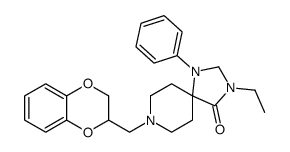 8-(2,3-dihydro-1,4-benzodioxin-3-ylmethyl)-3-ethyl-1-phenyl-1,3,8-triazaspiro[4.5]decan-4-one结构式