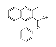 2-methyl-4-phenyl-3-quinolinecarboxylic acid结构式