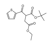 1-(tert-butyl) 4-ethyl 2-(thiophene-2-carbonyl)succinate Structure